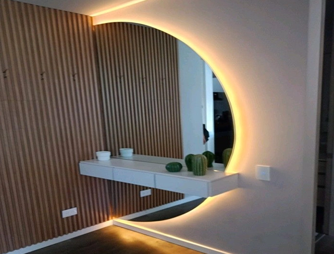 Detalle panel espejo