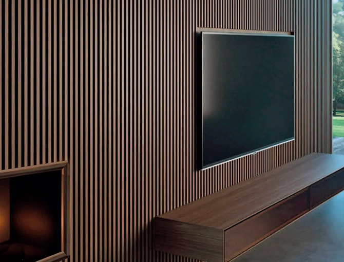 Wall panel decorativo instalado